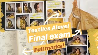 A A level Textiles Full marks  Final exam [upl. by Erlewine837]