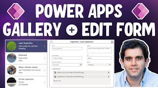 Power Apps Gallery Edit Form Tutorial for Beginners [upl. by Ainoda]