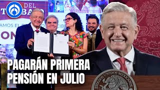 AMLO firma decreto para las pensiones del Bienestar [upl. by Kenna709]