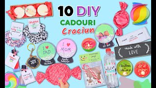 10 DIY SUPER CADOURI DE CRACIUN  Idei De Cadouri Pentru BFF Familie Colegi Secret Santa craciun [upl. by Einittirb]