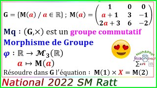 Structures Algébriques  Morphisme de Groupe  Examen National 2022 SM Rattrapage [upl. by Icrad]