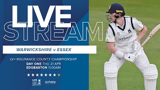 🔴 LIVE  Warwickshire v Essex  County Championship  Day One [upl. by Alian784]