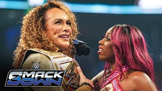 Nia Jax gets confronted by Naomi and Liv Morgan SmackDown highlights Oct 11 2024 [upl. by Ititrefen]