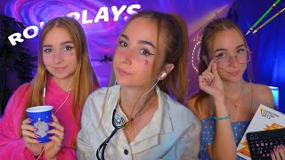 ASMR Soirée ROLEPLAYS💓 Docteur interview prof meilleure amie 🩺👩‍⚕️ [upl. by Neirad479]