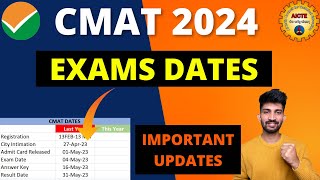 CMAT Exam Dates 2024  CMAT 2024 Expected Exam Dates [upl. by Kushner]