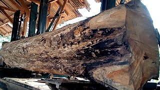 An interesting and beautiful process in processing old Giant wood [upl. by Teufert]