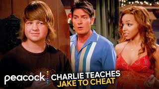 Two and a Half Men  Charlie Helps Jake Cheat on His Girlfriend During Christmas [upl. by Ikkim]