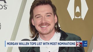 Morgan Wallen tops list with most CMA Awards nominations [upl. by Melosa]