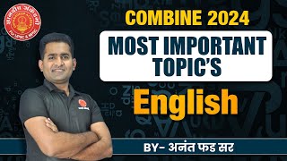 Combine 2024 English Important Topics Toppers Booklist  By Anant Phad combine mpsc mpsc2024 [upl. by Mehsah]