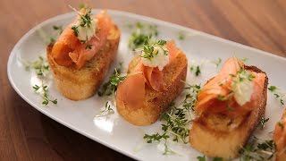 Solo Open Kitchen Bruschettas met zalm [upl. by Tung567]