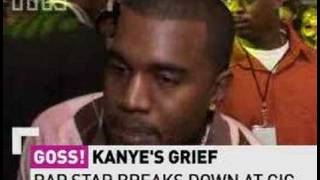 Kanye West breaks down and cries for mum at London gig [upl. by Llert354]