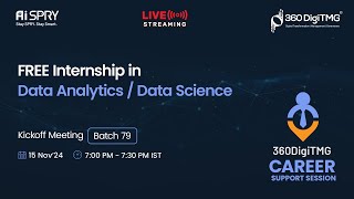 Free Data Analytics  Data Science Internship  Batch 79  360DigiTMG [upl. by Oringas453]