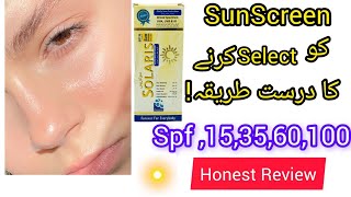 Best sunscreen for all skin typeSolaris SPF 35 review in urdu affordable price pak 2024 Meermx1t [upl. by Annaet]