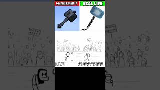 minecraft Vs real life minecraft realisticvsreal stickman memes reallife animation IMTechno [upl. by February]