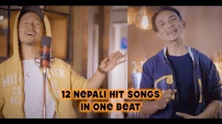 12 Nepali Hit Songs On 1 Beat  Chhewang Lama X Sanjeet Shrestha [upl. by Rahab]