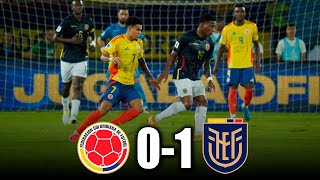 COLOMBIA vs ECUADOR 01  GOLES y RESUMEN del PARTIDO  eliminatorias sudamericanas [upl. by Hughett118]