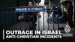 Occupied East Jerusalem Outrage over ultraOrthodox Jews spitting at Christians [upl. by Almund627]