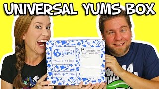 Universal Yums  Yum Yum Box Unboxing amp Taste Test [upl. by Htur]