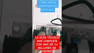 APRENDE A MEDIR COMPONENTES ELECTRÓNICOS EN PLACA PASO A PASO shortvideo viralshorts electronica [upl. by Forest212]