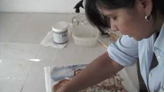 encaustic mono printing with Maria Arvayo [upl. by Oilasor265]