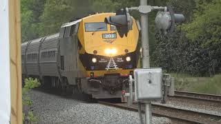 Railfanning Ashland VA 4255624 feat Amtrak 160 and 203 CSX GP402 and more [upl. by Denae171]