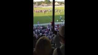 Referee Joe McQuillan is escorted off the pitch by gardaí [upl. by Ocnarfnaig]