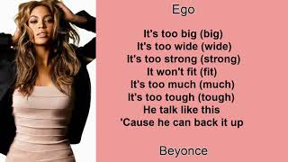 Ego by Beyonce Lyrics [upl. by Duthie]