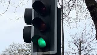 Pelican Crossing with PlesseySiemens Traffic Signals [upl. by Zindman]