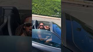 a fan catches wizkhalifa outside in his ferrari leavin the gym rap [upl. by Treb356]