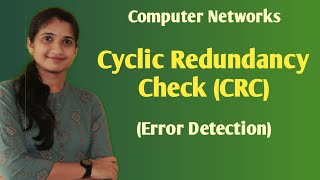 Lec 18  Cyclic Redundancy Check  Error Detection  Computer Networksmalayalam [upl. by Howie278]