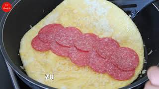 so ein leckeres FRÜHSTÜCK hast Du noch nie gegessen  Tortilla Wraps mit Füllung  Rezept [upl. by Lada507]