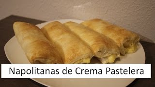 Cómo hacer Napolitanas de crema pastelera [upl. by Dinin102]