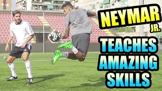 NEYMAR Jr Teaches Amazing Skills Can You Do This [upl. by Uile908]