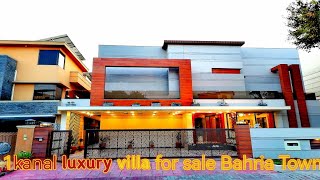 1Kanal luxury villa for sale Bahria town Rwp [upl. by Eciram]