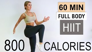 Burn 800 CALORIES With This 60 Minute Full Body HIIT Workout  60 Different Exercises  No Equipment [upl. by Asseniv]