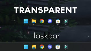 Unlock the Secret to Transparent Taskbars on Windows [upl. by Aliam]