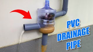 The simplest method to make PVC drainage pipes from the roof and reuse free clean water [upl. by Niltag521]