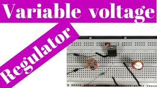 how to make a variable dc power supply on breadboard [upl. by Kevyn]