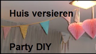 Huis versieren voor verjaardagDIY Party shoplog [upl. by Minny]