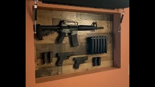 Hidden wall safe for the Glock and AR 15 [upl. by Llednahs]