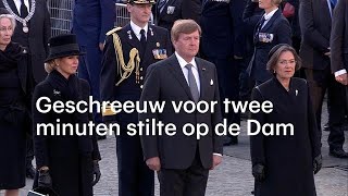 Geschreeuw vóór twee minuten stilte op de Dam  RTL NIEUWS [upl. by Lebasile]