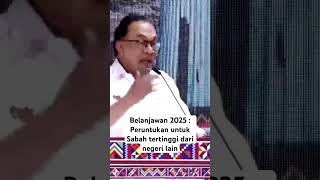 Belanjawan 2025  Peruntukan untuk Sabah tertinggi dari negeri lain [upl. by Ecile]