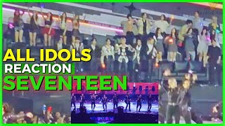 ALL IDOLS Reaction SEVENTEEN Golden Disc Awards 2024 JAKARTA [upl. by Artimed]