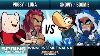 Pugsy amp Luna vs Snowy amp Boomie  Winners SemiFinal  Spring Championship 2022  NA 2v2 [upl. by Flosi318]