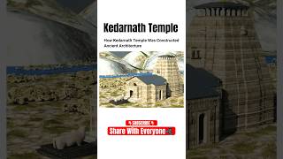 How Kedarnath Temple is Constructed 😍  kedarnath temple history  kedarnath temple video shorts [upl. by Feola675]