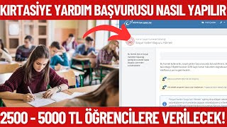 Öğrencilere 2500  5000 TL Kırtasiye yardımı yapılacak Kırtasiye yardım başvurusu nasıl yapılır [upl. by Linkoski]