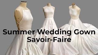 Summer Wedding Gown savoirfaire  Bridal Dress  Sewing Vlog no1  LA MODÉLISTE [upl. by Beetner]