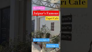 Tapri Jaipur  Tapri Central  Jaipur Food MiniVlog  Cool9Adi  tapri food foodie cafe jaipur [upl. by Htabazile]