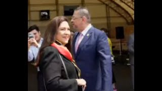 Presidente de Costa Rica en un acto de entrega para reforzar la lucha contra el narcotráfico [upl. by Htiekel357]