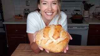 Homemade Bread for Beginners EASY Recipe in 5 Minutes of Hands On Time a Day [upl. by Neelyahs]